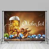 Bier Brezeln Deutsch Oktoberfest Festival Hintergrund